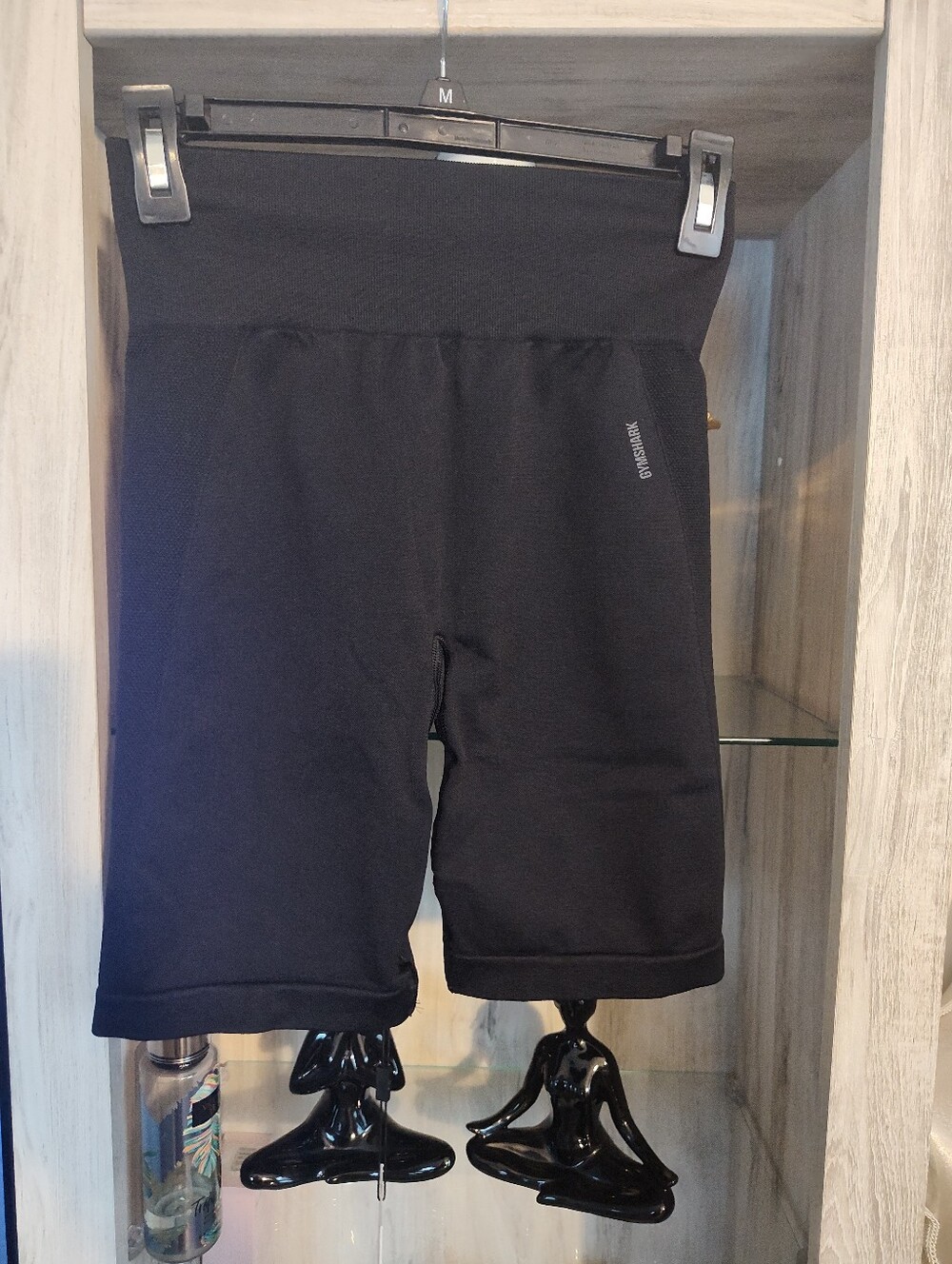 Gymshark Black High-Rise Women's Bike Shorts SZ M New With Tags